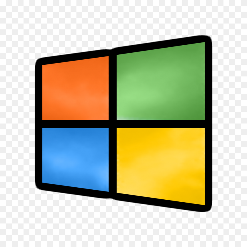 894x894 Windows Logo In Windows Style - Windows 95 Logo PNG