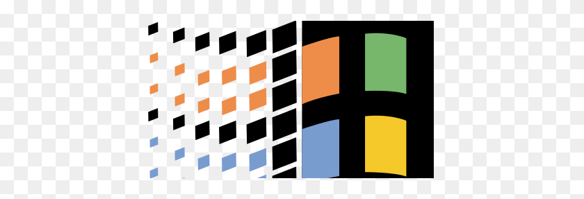 433x227 Windows Touch The Spot - Windows 98 Logo PNG