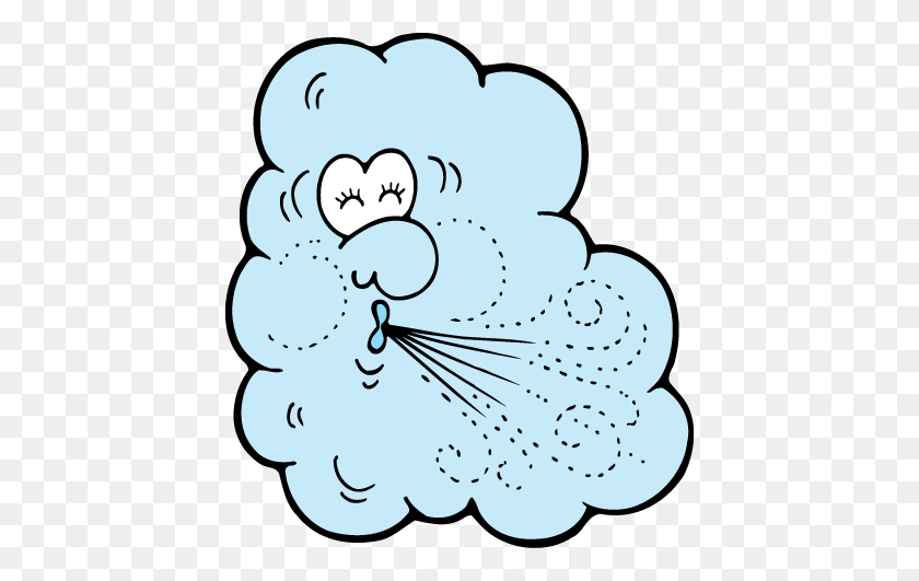 428x471 Windy Clipart - Weather Clipart Images