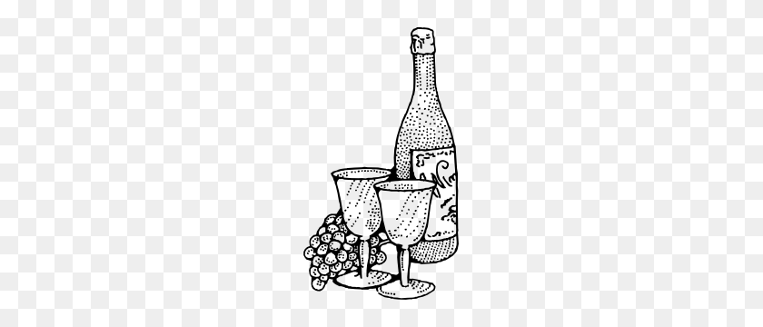 171x300 Wine And Cheese Clipart Black And White Clip Art Images - Grapes Black And White Clipart