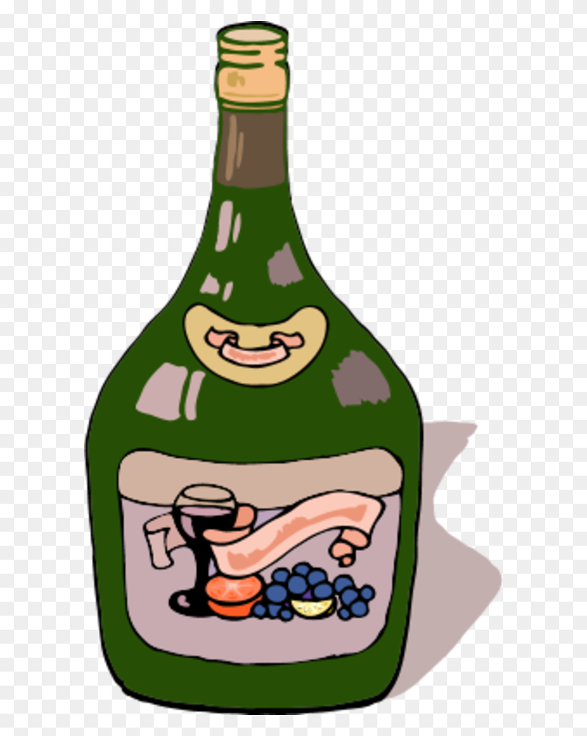600x992 Wine Bottle - Beer Bottle Clipart