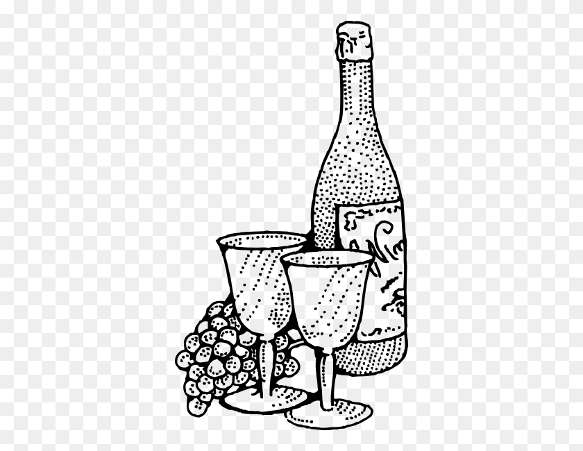 336x590 Wine Bottle Clip Art - Wine Pouring Clipart