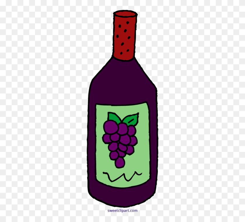 259x700 Wine Bottle Clipart Clipart - Wine Grapes Clipart