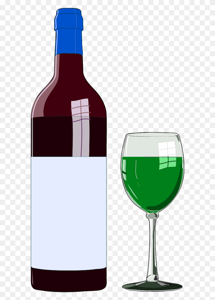 600x1112 Botella De Vino Cerrada Con Corck - Vino Clipart Png