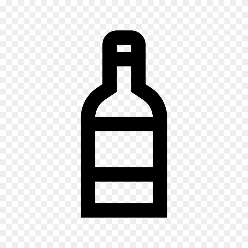 1600x1600 Значок Бутылка Вина - Бутылка Ликера Клипарт
