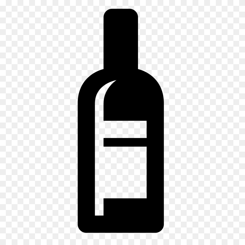 1600x1600 Icono De La Botella De Vino - Botella De Licor Png