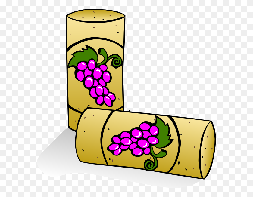 594x595 Wine Corks Clip Art Free Vector - Wine Clipart