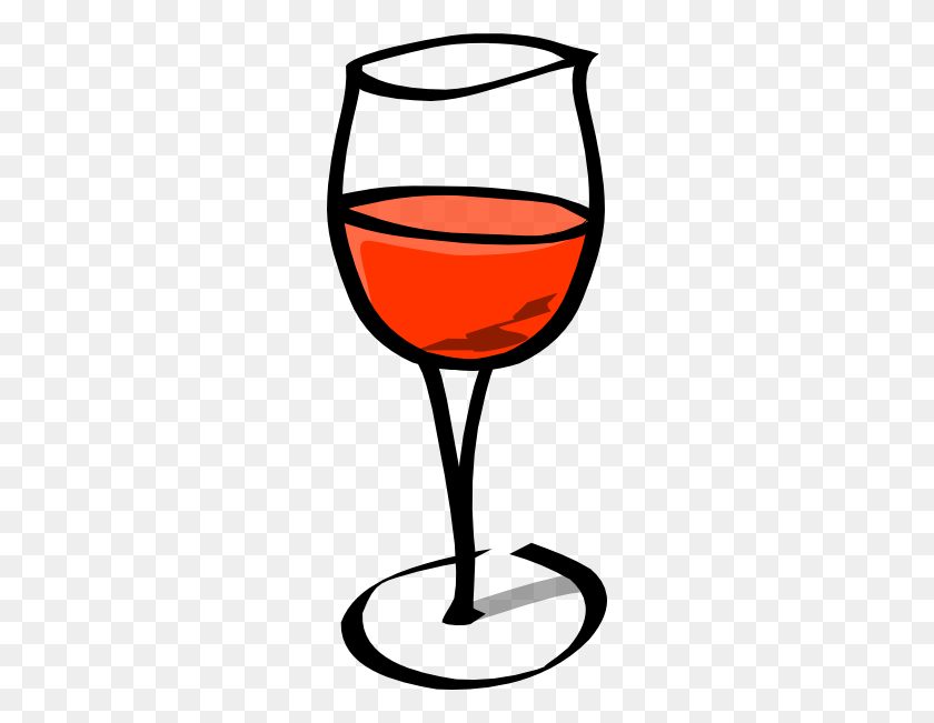 252x591 Wine Glass Clip Art - Red Wine Clipart