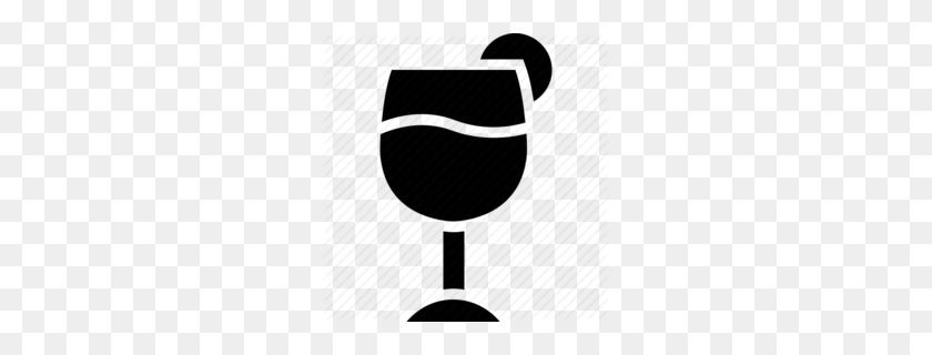 260x260 Wine Glass Clipart - Passover Clipart Black And White