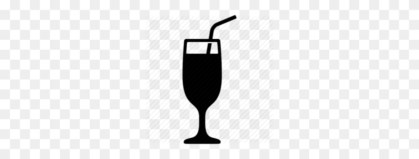 260x260 Wine Glass Clipart - Champagne Clipart Black And White