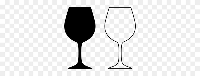 Wine Glass Silhouette Black And White Clip Art - Wine Glass Clipart Black And White