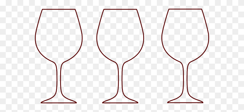 600x327 Wine Glass Silhouettes Clip Art - Wine Clipart Free