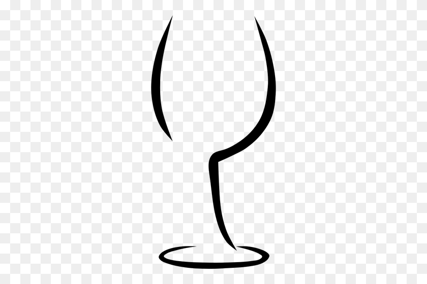 246x500 Wine Glass Vector Image - Wine Clip Art