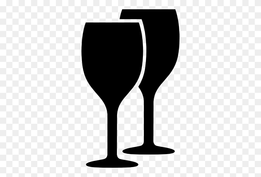 512x512 Wine Glasses Icon Les Baux De Provence - Wine Glass Clipart Black And White