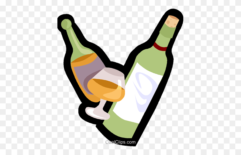 439x480 Wine Royalty Free Vector Clip Art Illustration - Wine Clipart Free