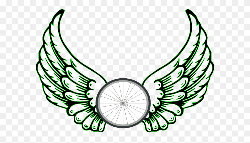 600x422 Winged Wheel Tattoo Tattoos Wings, Angel And Art - Wheel Clipart