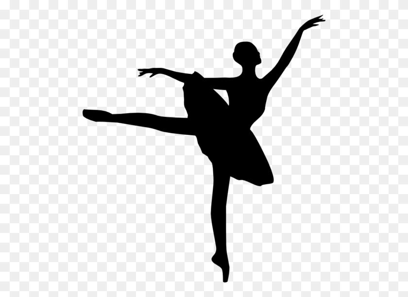 500x552 Wingfield School Of Ballet And Dance - Ballerina Silhouette PNG