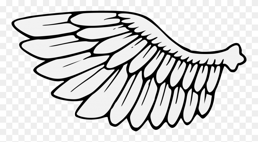 1414x731 Wings - Wing Clipart Black And White