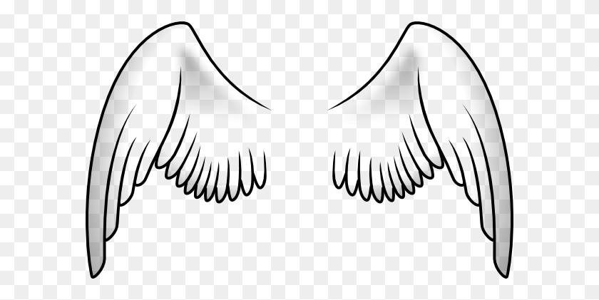 600x361 Wings Clip Art Free Vector - Wings Clipart