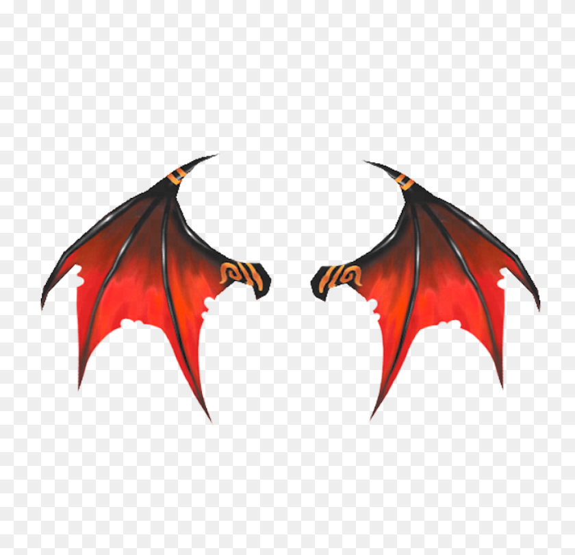 750x750 Wings Dragon Dragonwings Demonic Demon Demonwings Freet - Dragon Wings Clipart