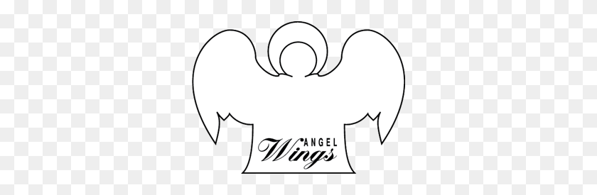 300x215 Wings Logo Vectors Free Download - Angel Wings Clip Art