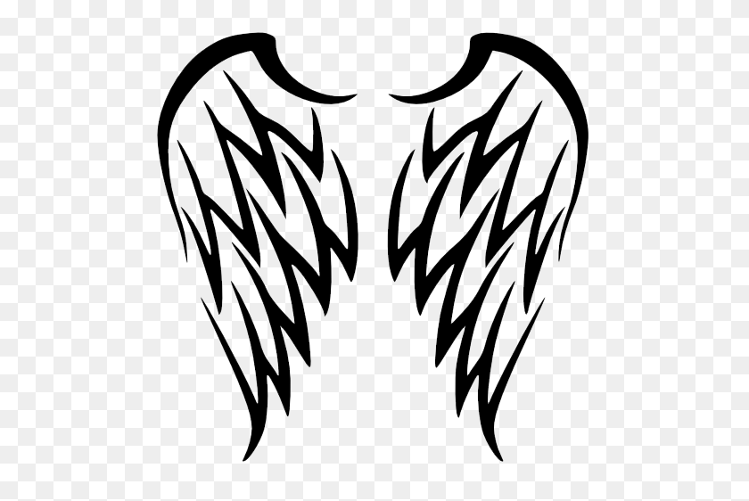 500x502 Wings Tattoos Png Transparent Free Images Png Only - Skull Tattoo PNG