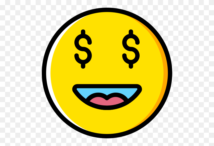 512x512 Значок Подмигнуть Emoji Png - Деньги Emoji Png