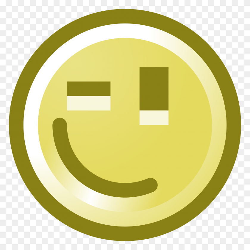 3200x3200 Wink Smiley Face Image Group - Blink Clipart
