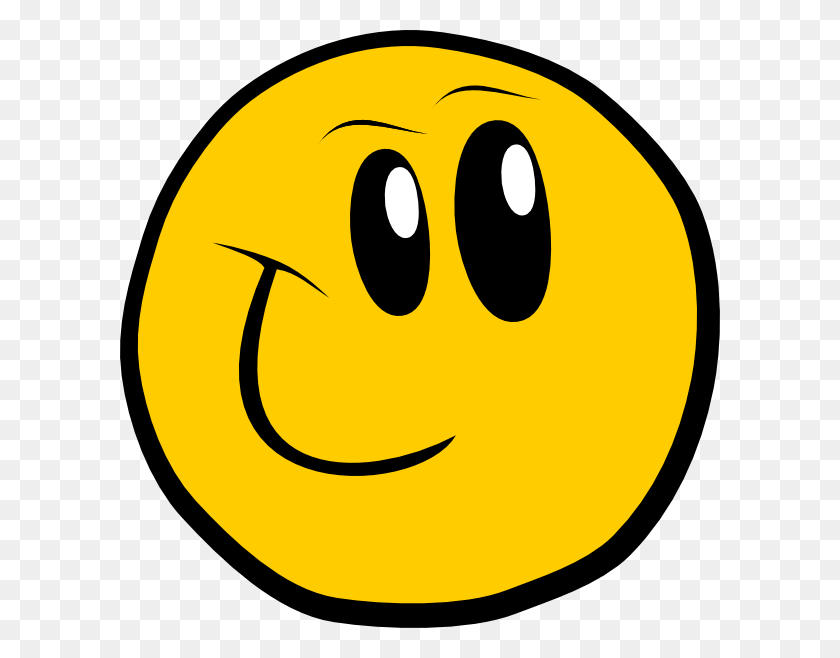 600x598 Winking Smiley Face Clip Art - Oops Clipart