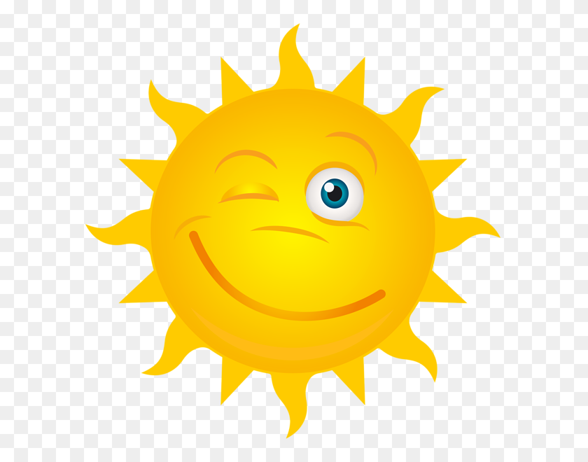 600x600 Подмигивающее Солнце Прозрачный Клип-Арт Изображение Phuoctg - Солнце Прозрачный Клипарт