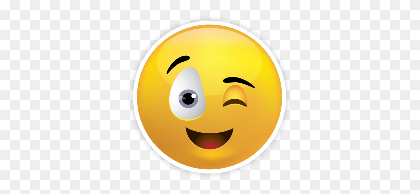 329x329 Winky Face With Tongue Out Emoticon Images Pictures - Tongue Out Clipart