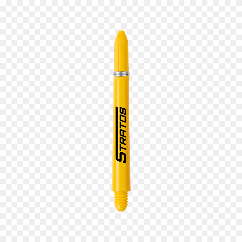 2048x2048 Winmau Signature Nylon Dart Shafts Yellow Stratos Short - Dart PNG