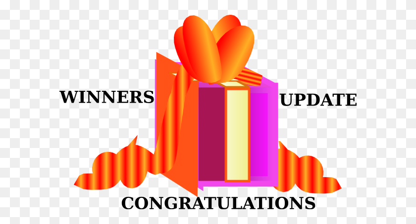 600x394 Winner Gift Clip Art - Congratulations Clipart
