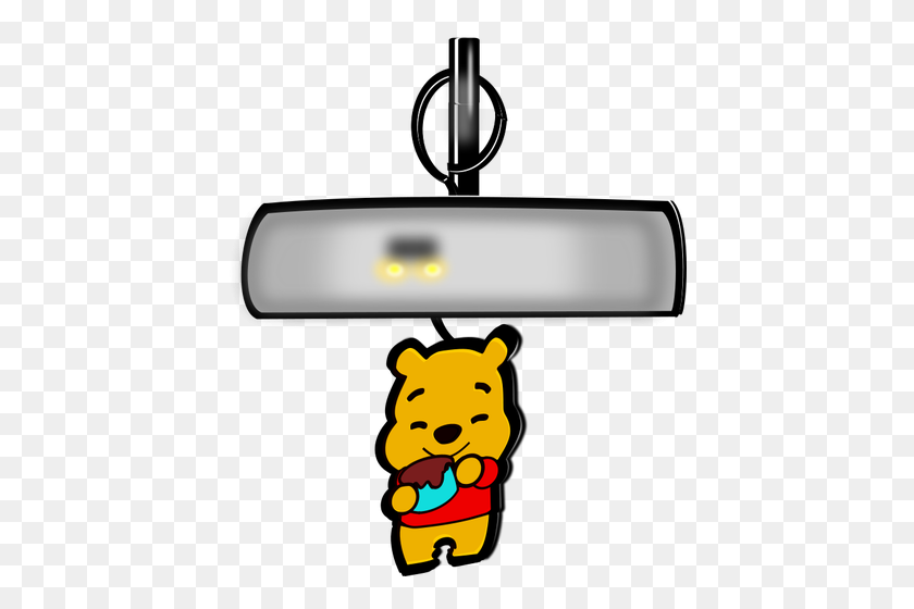 423x500 Winnie The Pooh Air Freshener Vector Illustration - Classic Pooh Clipart