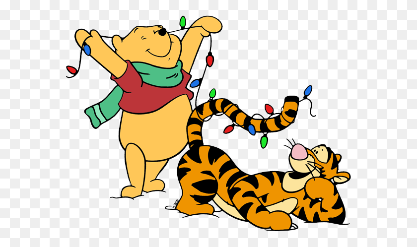 578x438 Winnie The Pooh Christmas Clip Art Disney Clip Art Galore - Lights Out Clipart