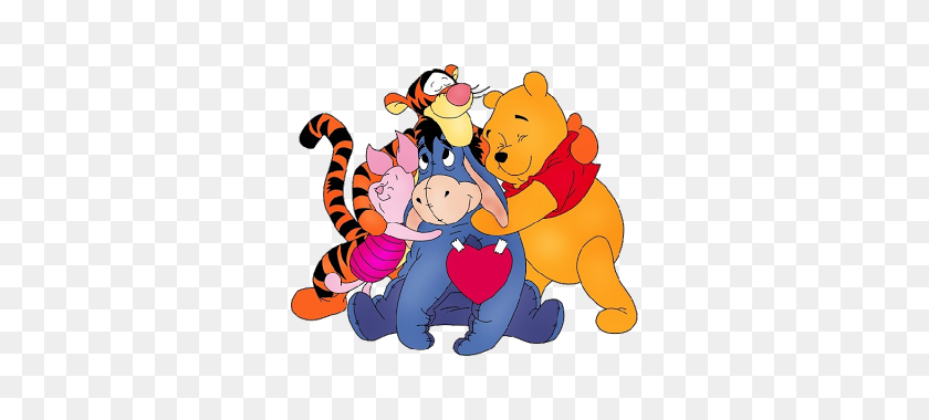 320x320 Winnie The Pooh Clip Art - Animated Valentines Clipart