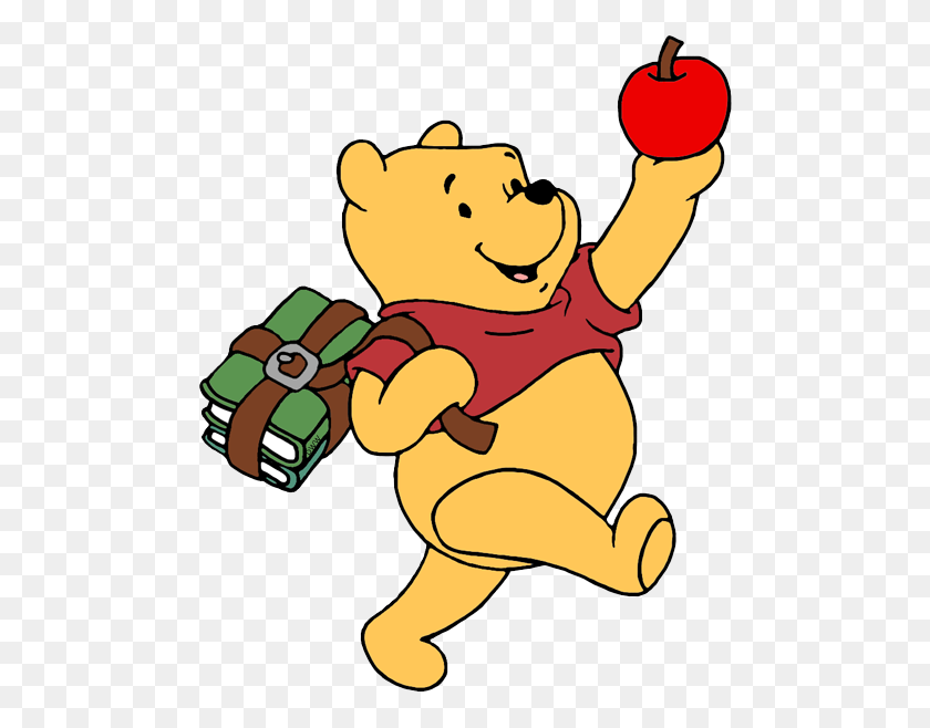 486x598 Winnie The Pooh Clipart School - Free Winnie The Pooh Clipart