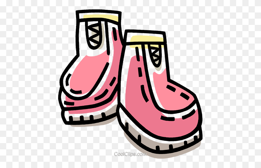 465x480 Winter Boots Royalty Free Vector Clip Art Illustration - Winter Boots Clipart