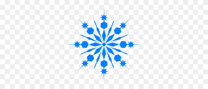 300x300 Winter Clip Art Snowflake - Snow Background Clipart