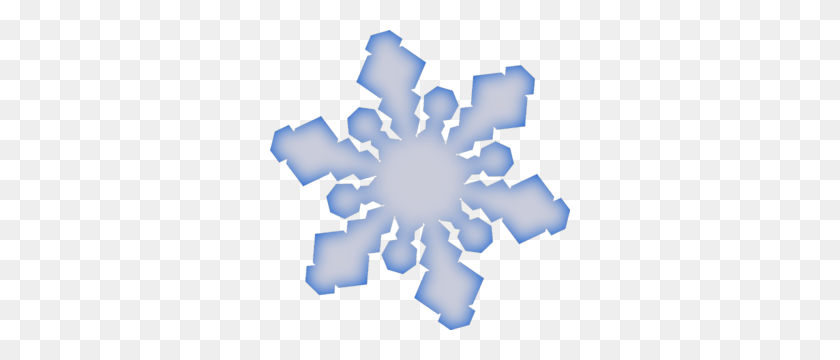 300x300 Winter Clip Art Snowflake - Snow Borders Clipart