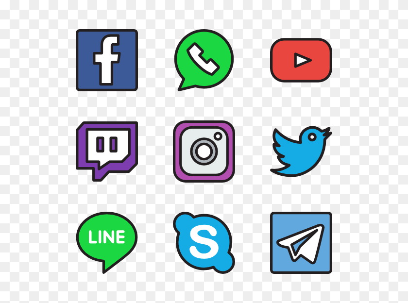 600x564 Зимние Бесплатные Иконки - Логотипы Социальных Сетей Png