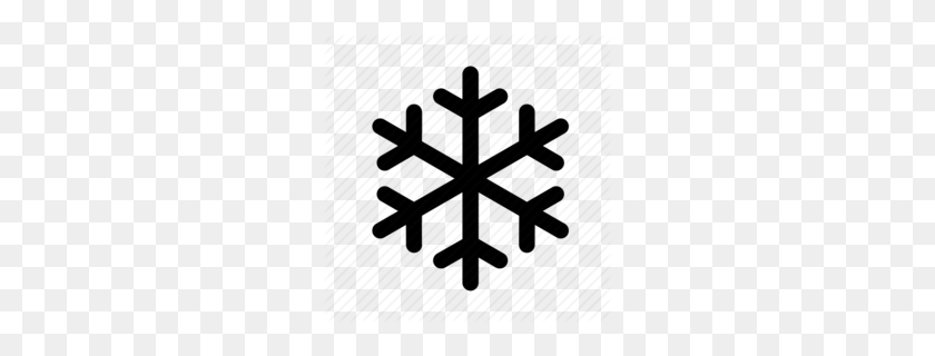 260x260 Winter Freeze Clipart - White Snowflake PNG