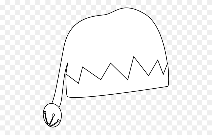500x478 Winter Hat Hat Clipart Black And White - Winter Clipart PNG