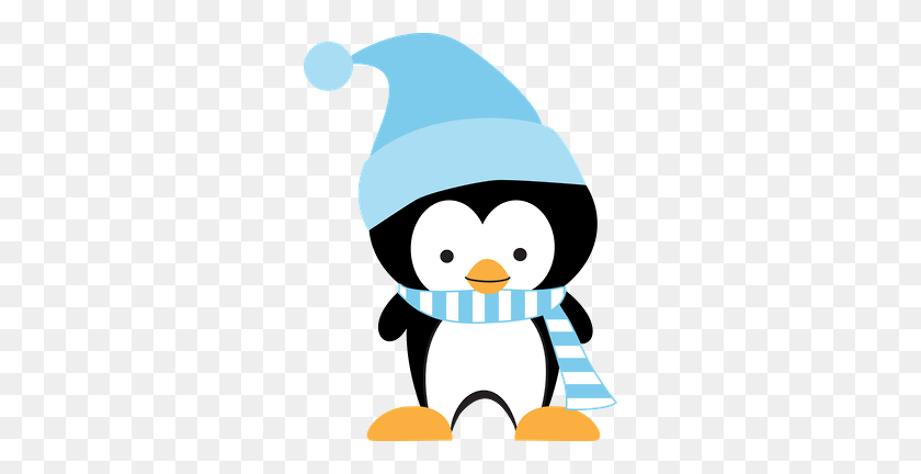 286x372 Зимний Пингвин Картинки Картинки Пингвины - Снежный Фон Клипарт