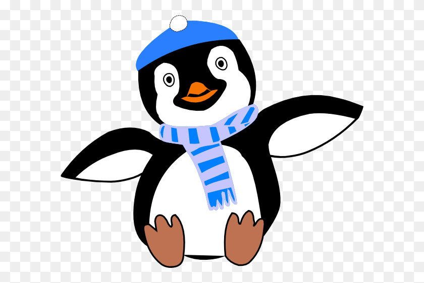 600x502 Зимний Пингвин Клипарт - Пингвин Картинки Бесплатно