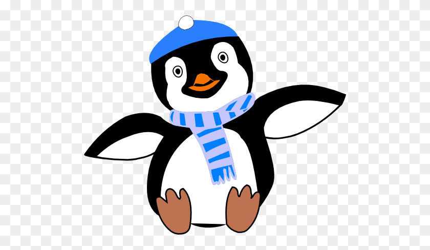 512x428 Winter Penguin Clipart - Be Yourself Clipart