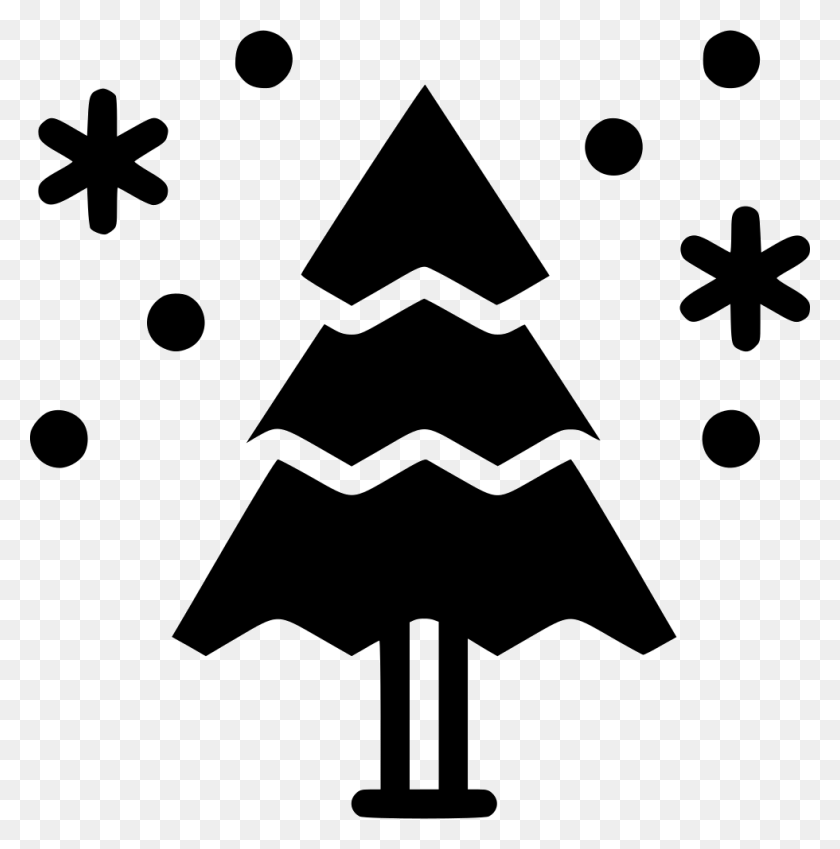 980x992 Winter Snowing Tree Snowflake Png Icon Free Download - Winter Tree PNG