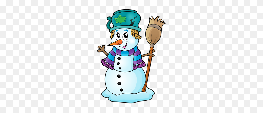 218x300 Winter Snowman Theme Image - Winter Hat Clipart