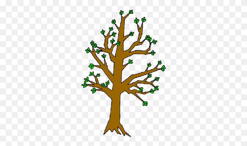 288x435 Winter Tree Bud Clipart - Dogwood Tree Clipart