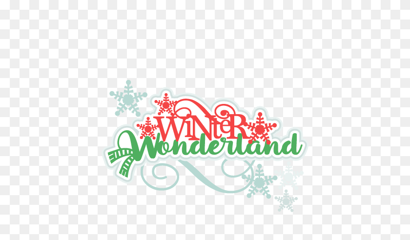 432x432 Winter Wonderland Title Scrapbook Cute Clipart - Winter Wonderland Clip Art